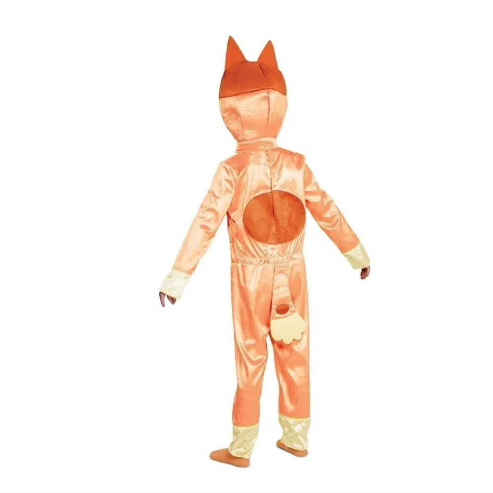 Bluey Bingo Halloween Costume Toddler 3t-4t Fleece Jumpsuit Dress Up New
